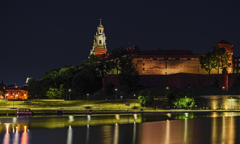 Kraków, widok na Wawel